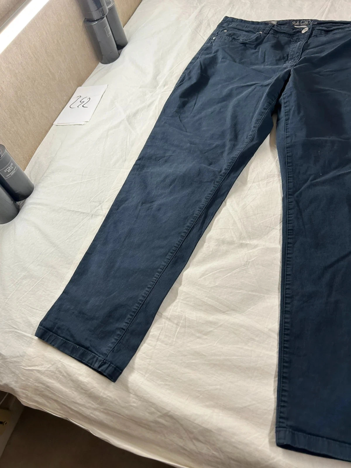 Rechte marineblauwe jeans Canda – photo 4